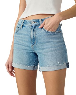 5" Cuffed Denim Shorts in Taken