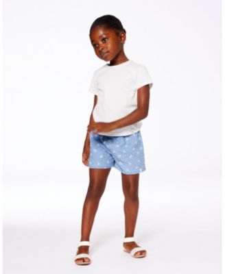Girls' Printed Chambray Short - Little Kid
