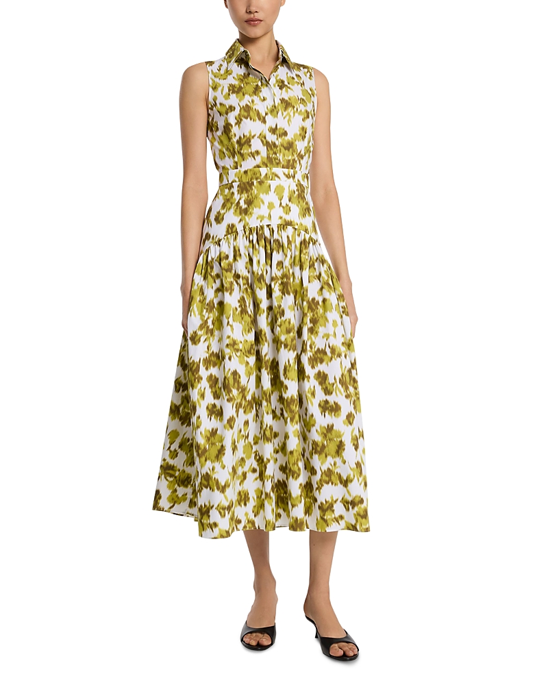 Michael Kors Collection Poplin Drop Waist Dress