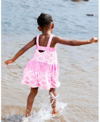 Girls' Printed Terry Beach Dress - Little Kid