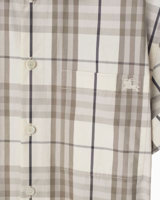 Check Cotton Shirt Dress