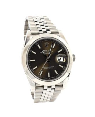 Pre-Owned Rolex - Oyster Perpetual Datejust Automatic Watch in Stainless Steel 41mm