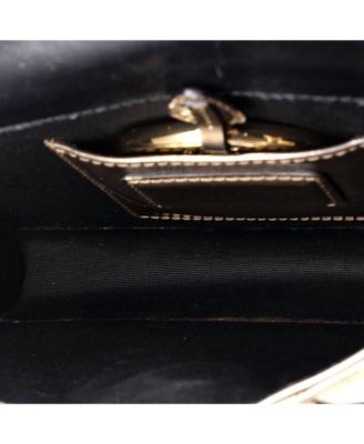 Serpenti Forever Square Shoulder Bag Metallic Leather