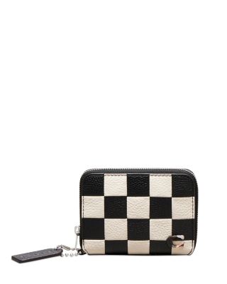 Coachtopia - Zip Around Wallet in Checkerboard Leather