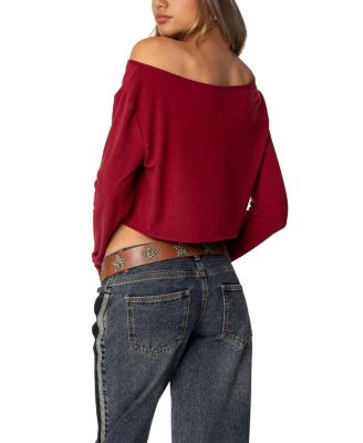 Cropped Off Shoulder Top