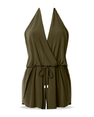 Solid Bianca Romper One Piece Swimsuit