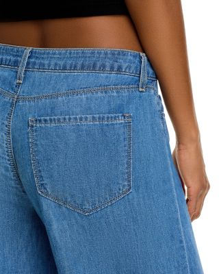 Alicent High Rise Sneaker Wide Leg Jeans in Stokes