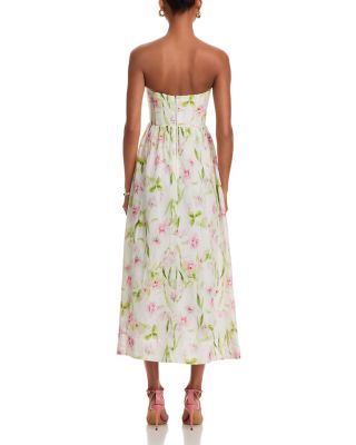 Lola Floral Corset Midi Dress