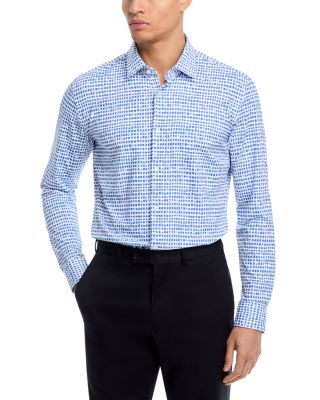 HUGO - Kenno Slim Fit Button Front Performance Shirt