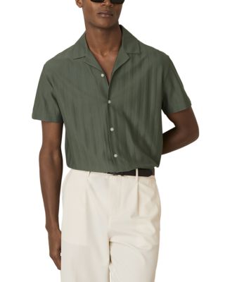 REISS - Sampson Textured Cuban Shirt