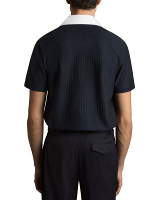 Aster Textured Colorblock Cuban Shirt