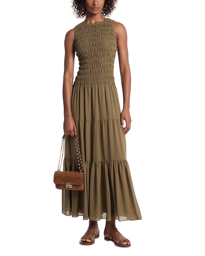 MICHAEL KORS MICHAEL MICHAEL KORS SMOCKED TANK MAXI DRESS
