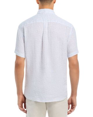 Soiree Linen Short Sleeve Button Front Shirt