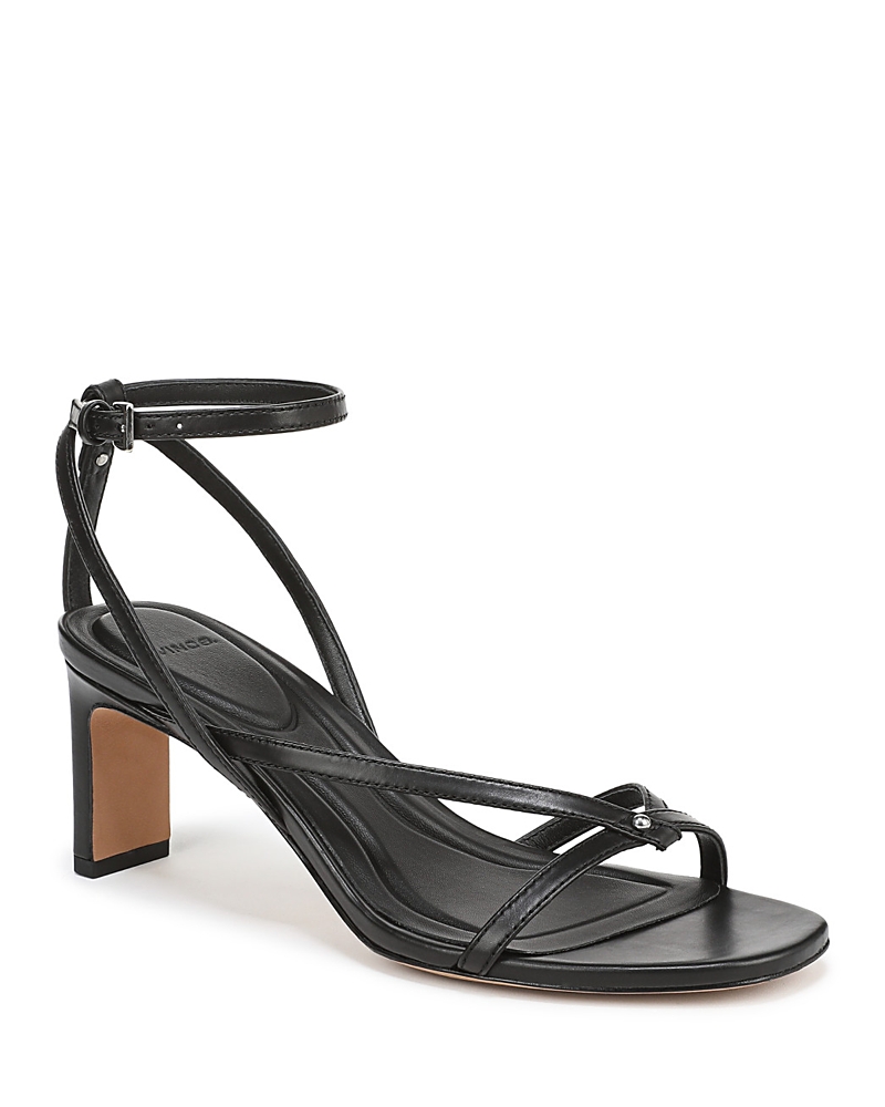 Vince Marilyn Leather Strappy Sandal In Black
