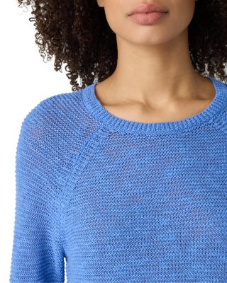 Linen Cotton Slub Raglan Sleeve Sweater