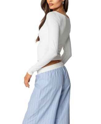 Millicent Wide Scoop Neck Top