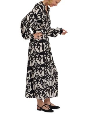 La DoubleJ - Cerere Silk Printed Shirt Dress