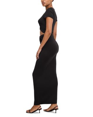 Stretch Jersey Maxi Skirt
