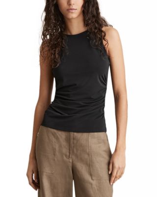 REISS - Ruched Side Jersey Tank Top