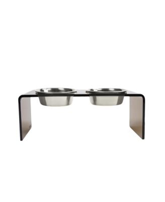 Medium Bronze Pet Feeder, 1 Quart Bowls