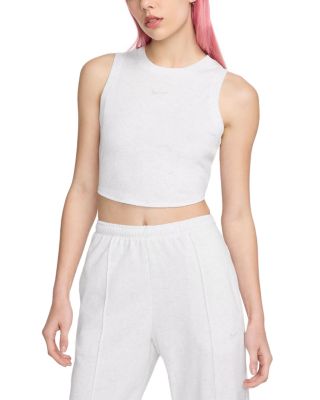 Nike - Essential Ribbed Cropped Tank Top