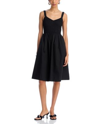 STEVE MADDEN - Fleur Smocked Scoop Neck Dress