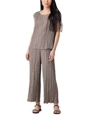 Crushed Silk Ballet Neck Top