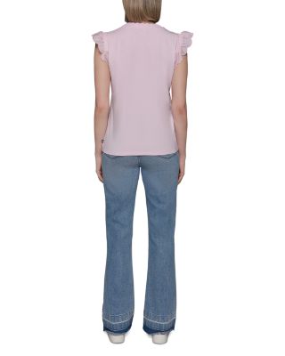 Sleeveless Ruffled Top 