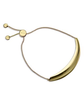 Jennifer Zeuner - Nevi ID Plate Bolo Bracelet in 18K Gold Plated Sterling Silver