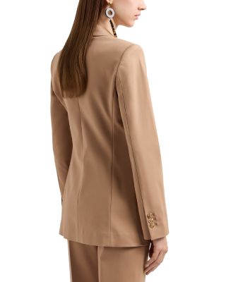 Stretch Cotton Double Breasted Blazer