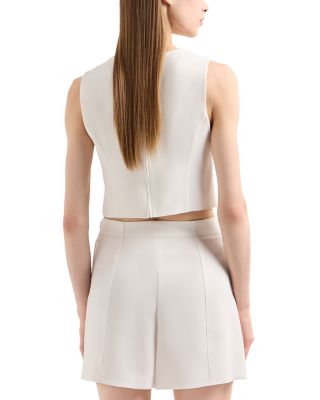 Triacetate Flat Front Shorts