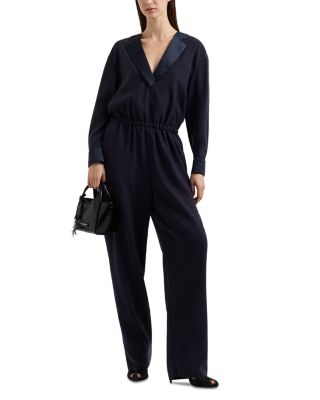 Cady Satin Trim Jumpsuit