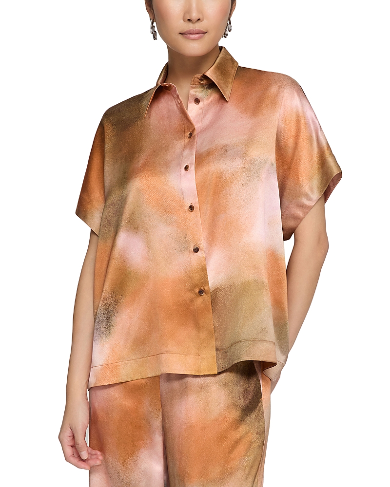 Lafayette 148 New York Oversized Silk Dolman Sleeve Top