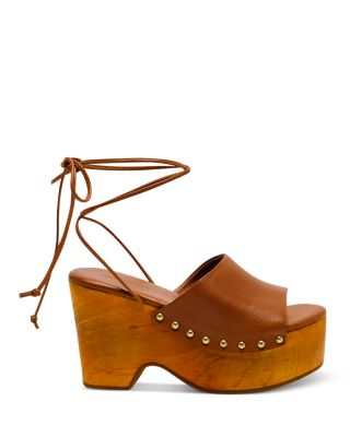 Women's Front Row Ankle Tie Clogs