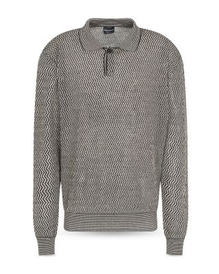 Linen Blend Polo Sweater
