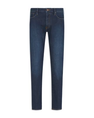 Slim Fit Rinsed Comfort Jeans in Blue Denim