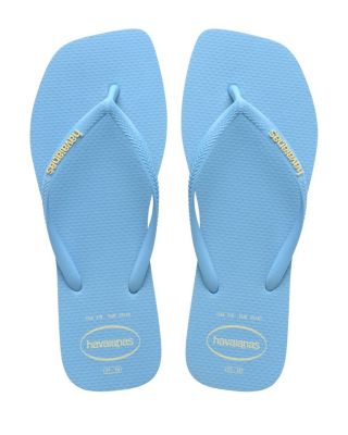 Women's Slim Square Logo Flip-Flops