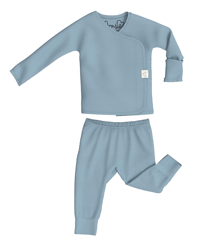 Shop Bonsie Baby Unisex Skin To Skin Two Piece Set- Baby In Ripple