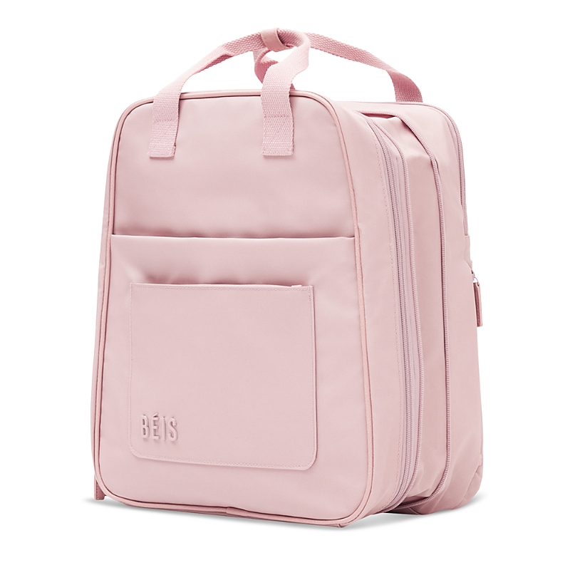 Beis The Expandable Backpack In Atlas Pink