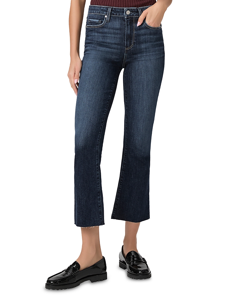 Paige Collette High Rise Cropped Flared Jeans in Shipwreck