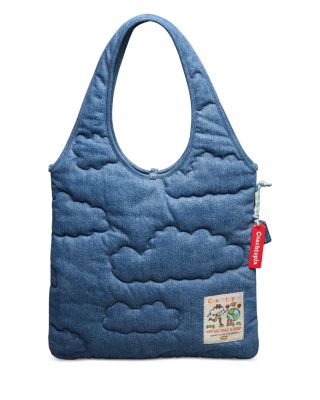 Coachtopia - Denim Flat Tote With Cloud Quilting