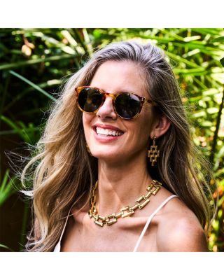 Pathway Link Collar Necklace in 18K Gold Plated, 17" 