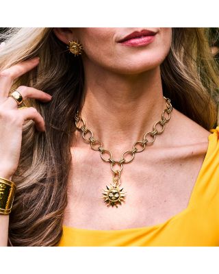 Soleil Sun Pendant in 18K Gold Plated