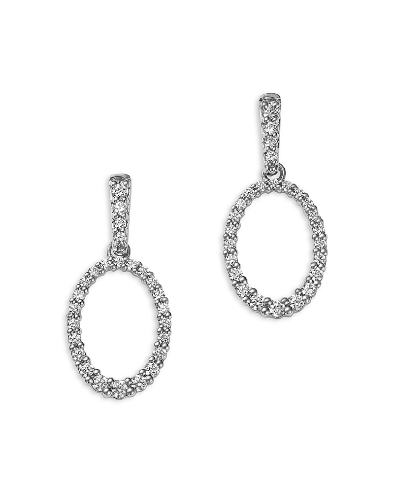 Bloomingdale's Fine Collection Diamond Circle Drop Earrings in 14K White Gold, 0.50 ct. t. w.