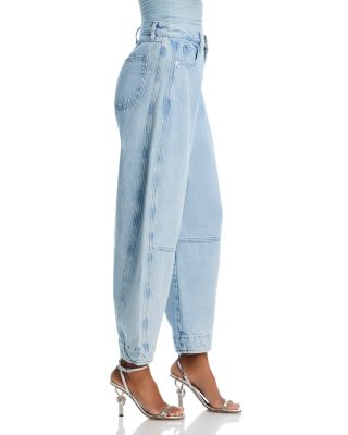 The Twisted High Rise Wide Leg Ankle Jeans in Never 