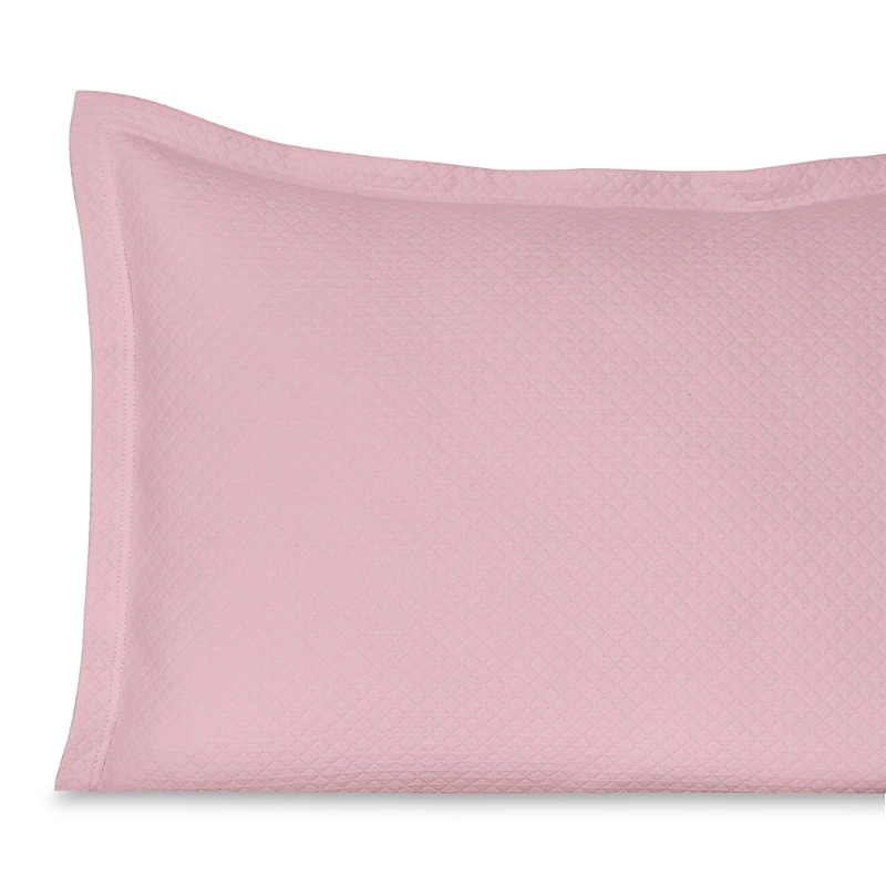 Sferra Rombo Cotton Diamond Matelasse, Standard Sham In Carnation