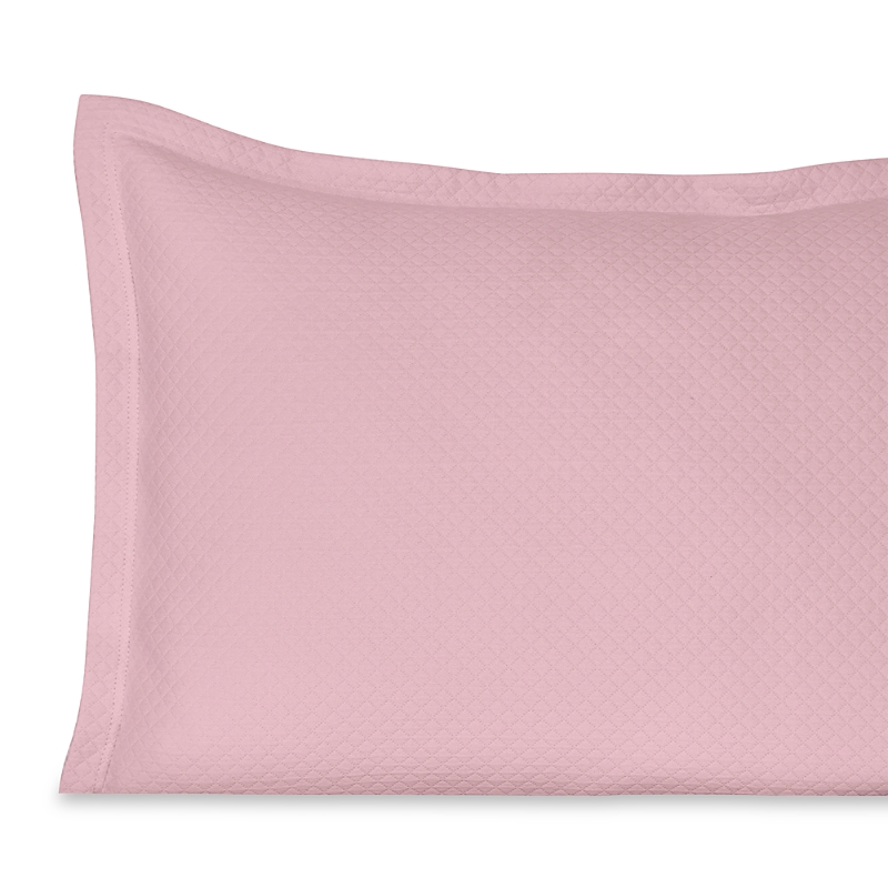 Sferra Rombo Cotton Diamond Matelasse Sham, Super Euro In Carnation