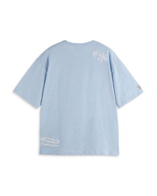 Loose Fit Slub Embroidery Tee