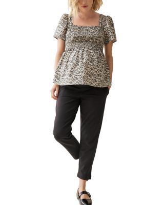 Short Sleeve Smocked Top