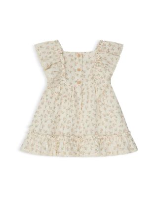 MORI Girls' Floral Muslin Frilled Dress & Bloomers Set - Baby